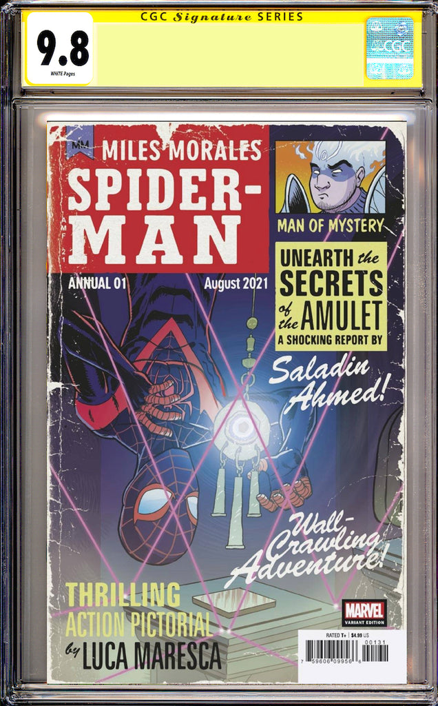 Spider-Man Miles Morales Annual 1:25 Fleecs Variant CGC 9.8 SS