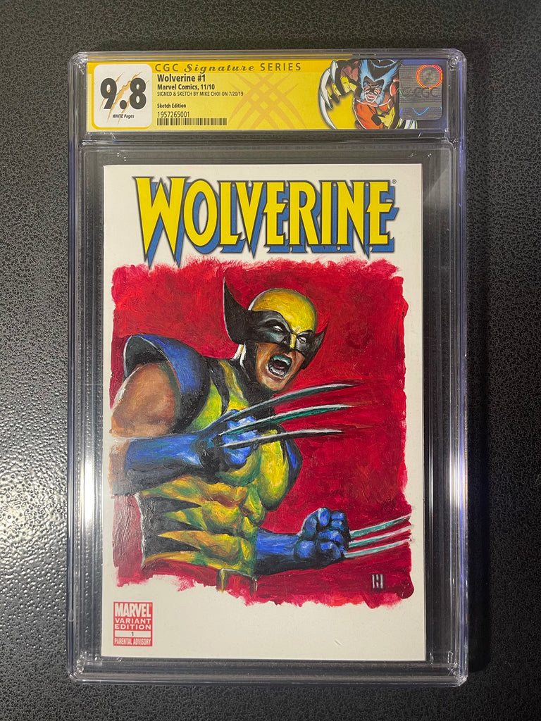 Wolverine 1 Mike Choi Original Acrylic Painting CGC 9.8